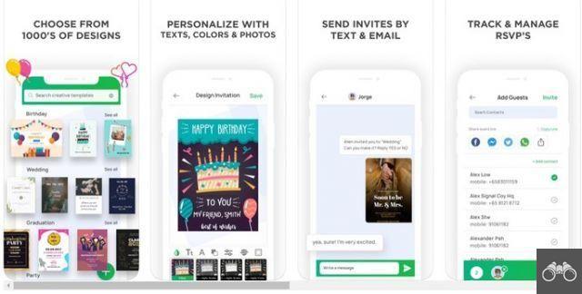 7 meilleures applications gratuites pour faire des invitations sur mobile
