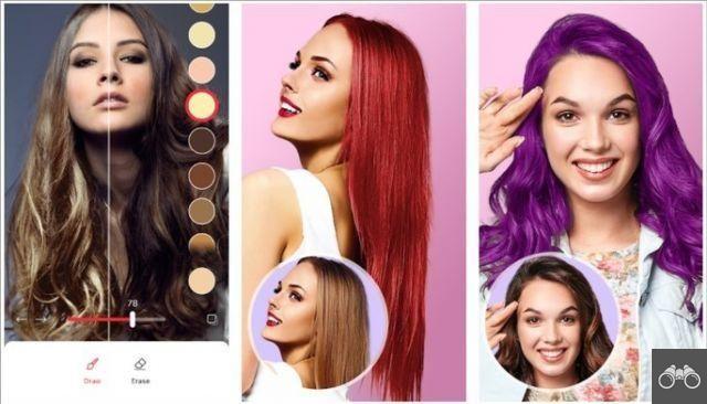 Las 7 mejores aplicaciones que cambian el color del cabello en tiempo real