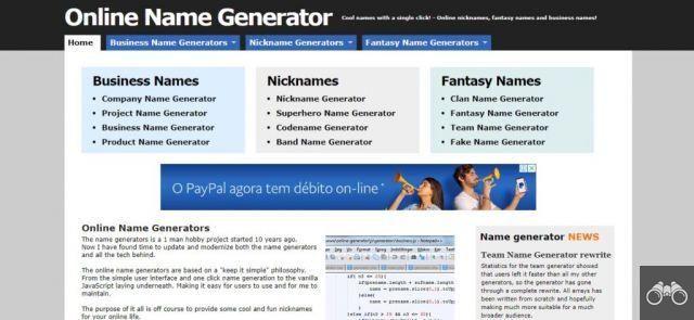 Generador de apodos: los 12 mejores sitios web