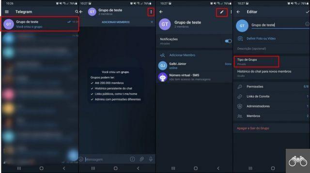 Come creare un collegamento alla chat in Telegram?