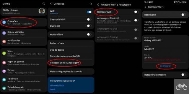 How to use an android phone as a wifi router?