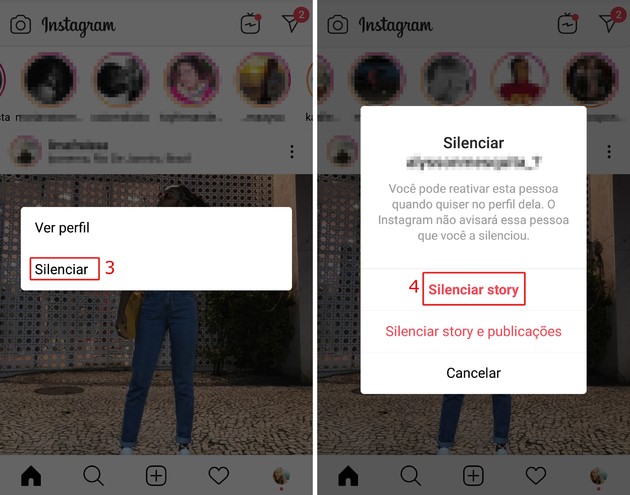 How to mute a contact's stories, feed and DM on Instagram