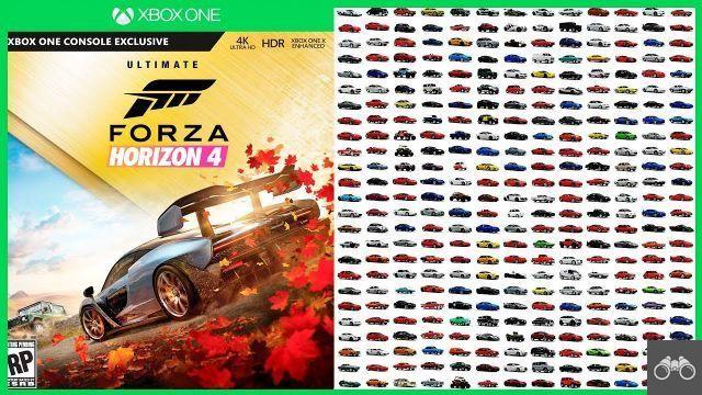 Liste complète des voitures dans Forza Horizon 4