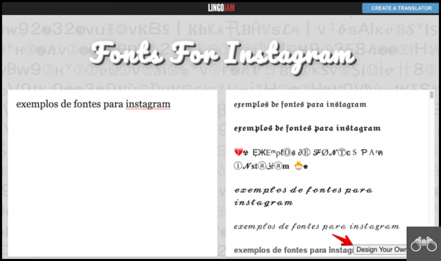 Fonts for Instagram: the best apps from different fonts