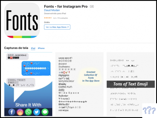 Fonts for Instagram: the best apps from different fonts