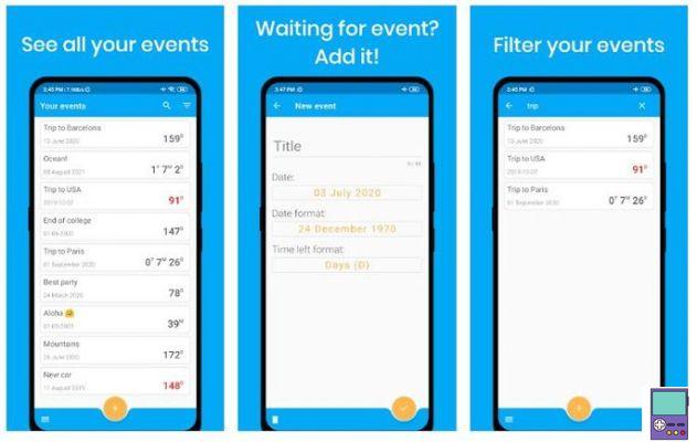 6 days counter apps so you don't miss any events