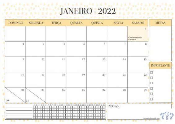 Calendario para imprimir 2022: mira los más descargados