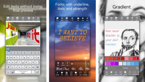 8 app per scrivere su foto e modificare con testo! (Aggiornato)