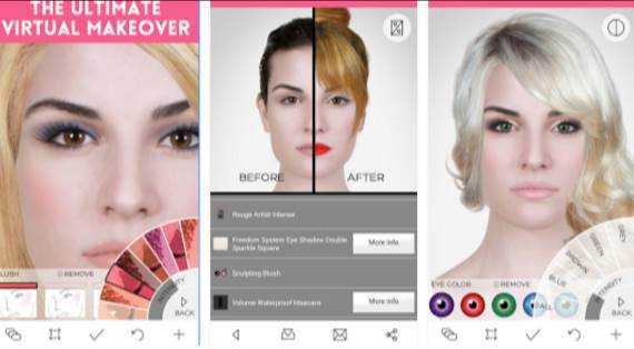 Las 7 mejores aplicaciones de maquillaje virtual